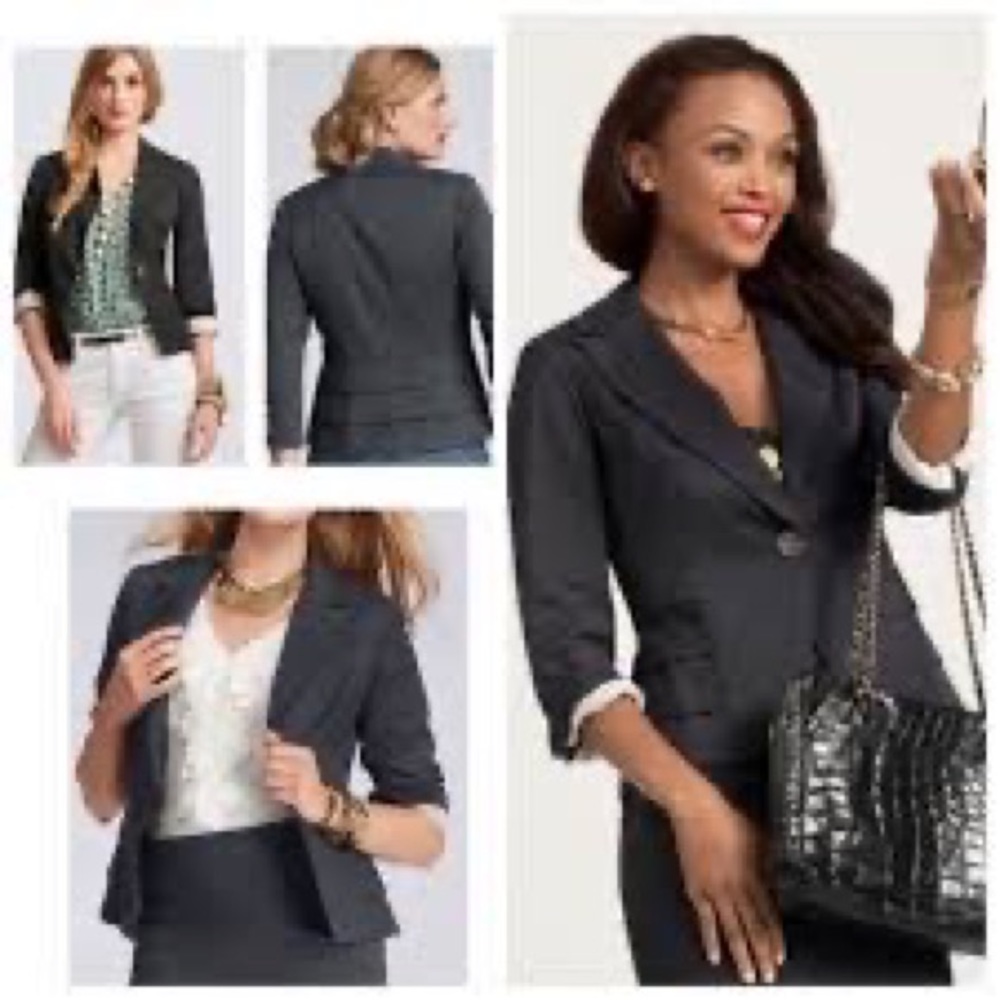 🧥CAbi Charcoal Bossy Jacket 16 - Picture 3 of 12
